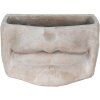 Clayre & Eef 6TE0389L Pot de fleurs pour intérieur Bouche Gris 26x16x16 cm