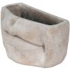 Clayre & Eef 6TE0389L Pot de fleurs pour intérieur Bouche Gris 26x16x16 cm