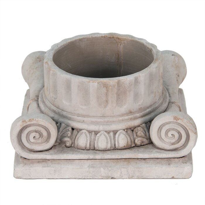 Clayre & Eef 6TE0390S Pot de fleurs pour intérieur Gris 21x21x11 cm