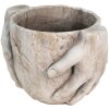 Clayre & Eef 6TE0391L Pot de fleurs pour lintérieur Beige 25x18x17 cm