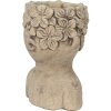 Clayre & Eef 6TE0440 Pot de fleurs pour intérieur Gris, Marron 17x16x25 cm