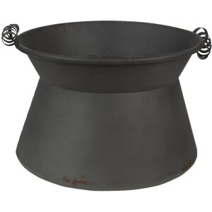 Clayre & Eef Pots de fleurs pour lintérieur (set de 2) Gris Ø 28x20 cm - Ø 22x16 cm