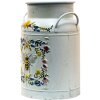 Clayre & Eef 6Y4774 Pot à lait décoratif blanc, jaune Ø 19x28 cm