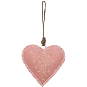 Clayre & Eef 6Y4813L Pendentif Bijoux Cœur Rose...