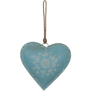 Clayre & Eef 6Y4815L Pendentif Bijoux Cœur Bleu...