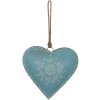 Clayre & Eef 6Y4815L Pendentif Bijoux Cœur Bleu 20x1x20 cm