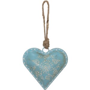 Clayre & Eef 6Y4816M Pendentif Bijoux Cœur Bleu...