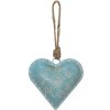 Clayre & Eef 6Y4816M Pendentif Bijoux Cœur Bleu 10x2x10 cm