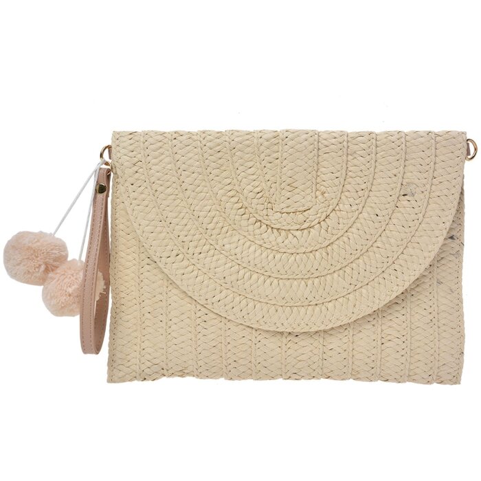 Clayre & Eef JZBG0260N Dame Sac Beige 27x3x20 cm