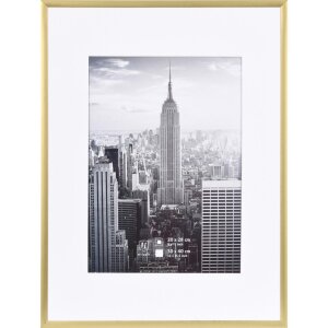 Henzo cadre alu Manhattan or 30x40 cm avec passe-partout...