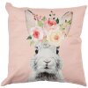 Clayre & Eef KT021.304 Housse de coussin rose 45x45 cm