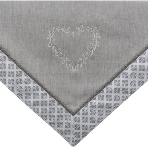 Clayre & Eef LYH01 Nappe Carrée Gris 100x100 cm