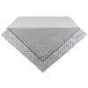 Clayre & Eef LYH01 Nappe Carrée Gris 100x100 cm