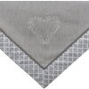 Clayre & Eef LYH01 Nappe Carrée Gris 100x100 cm