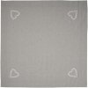 Clayre & Eef LYH01 Nappe Carrée Gris 100x100 cm