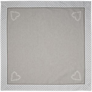 Clayre & Eef LYH03 Nappe Gris 130x180 cm