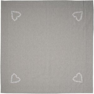 Clayre & Eef LYH03 Nappe Gris 130x180 cm