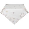 Clayre & Eef REB03 Nappe blanche, marron 130x180 cm