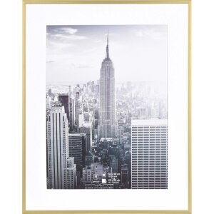 Henzo cadre alu Manhattan 40x50 cm or avec passe-partout...