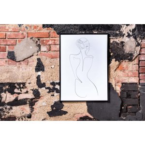 Cadre plastique Henzo Napoli 50x60 cm noir