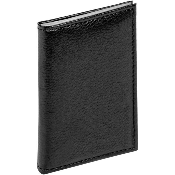 Etui en cuir pour cartes bancaires Walther 9,8x6,7 cm noir