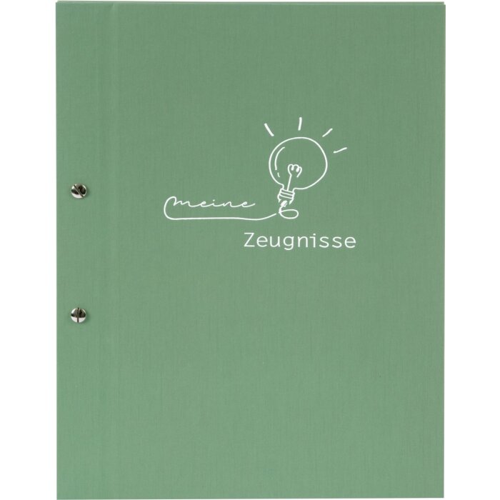 Goldbuch porte-documents impertinent & libre vert mousse le monde 12 pochettes 24x30 cm