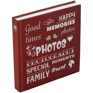 Henzo Jumbo Album photo Wording rouge 30x30 cm 100 pages...