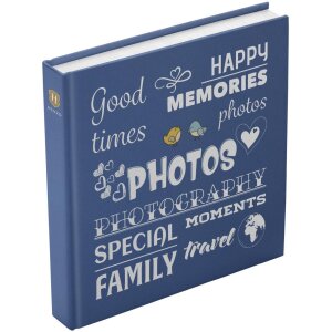 Henzo Jumbo Album photo Wording bleu 30x30 cm 100 pages...