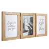 Henzo cadre double en bois Piano 3 photos 10x15 cm beige