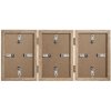 Henzo cadre double en bois Piano 3 photos 10x15 cm beige