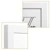 Henzo cadre double en bois Piano 3 photos 13x18 cm blanc