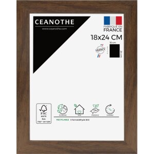 Ceanothe cadre photo Eternel 18x24 cm brun