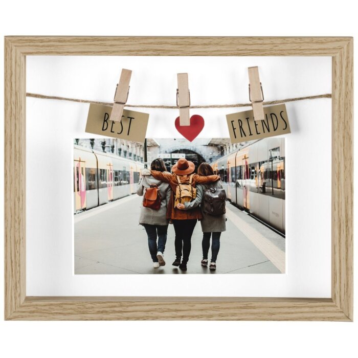 Hama Cadre photo en bois Best Friends 10x15 cm chêne