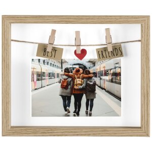 Hama Cadre photo en bois Best Friends 10x15 cm chêne