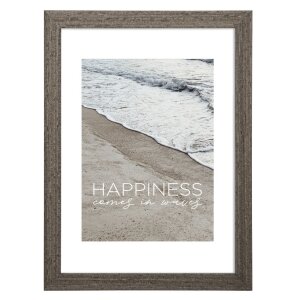 Hama Cadre en bois MDF Waves 30x40 cm taupe