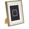 Cadre photo ZEP Palmi marron 20x20 cm avec passe-partout 15x15 cm