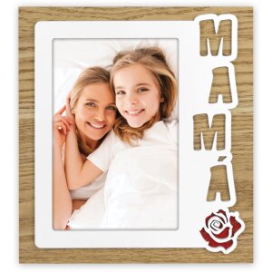 Cadre photo ZEP en bois Miriam 10x15 cm maman espagnole