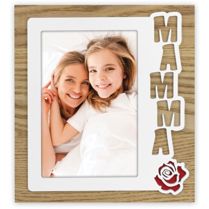 Cadre photo ZEP en bois Miriam 10x15 cm Mama italien