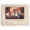 Cadre photo ZEP en bois Lyra 10x15 cm Cadre photo avec notes de musique