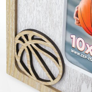 Cadre photo en bois ZEP Jordan 10x15 cm Basket-ball