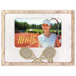 Cadre photo ZEP en bois Nadal 10x15 cm Cadre photo tennis