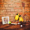 Cadre photo ZEP en bois Nadal 10x15 cm Cadre photo tennis