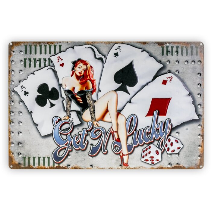 ZEP Plaque en tôle ALES 40x27x0,4 cm Getn Lucky