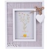 Clayre & Eef 2F0963 Cadre photo 16x2x20 cm - 9x13 cm Gris - Blanc