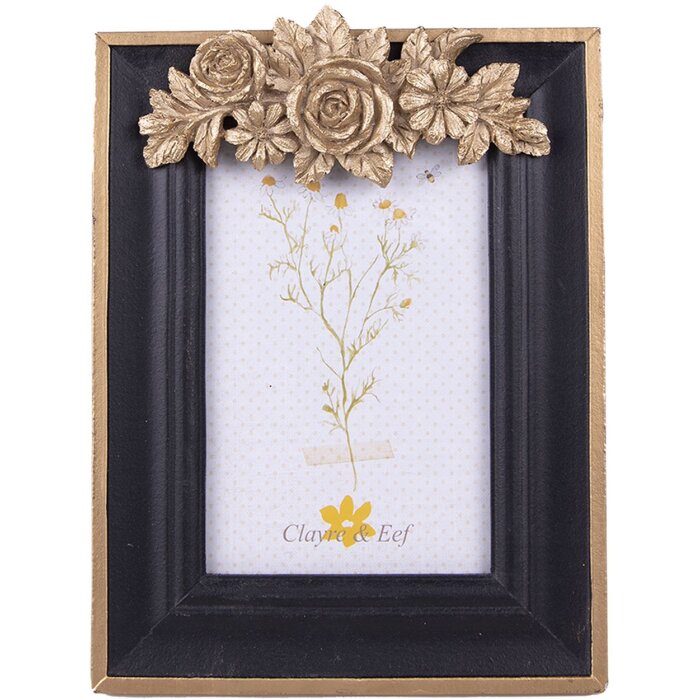 Clayre & Eef 2F0982 Cadre photo 16x1x21 cm - 10x15 cm noir