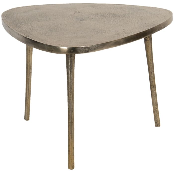 Clayre & Eef 50422M Table dappoint 69x69x47 cm Couleur or