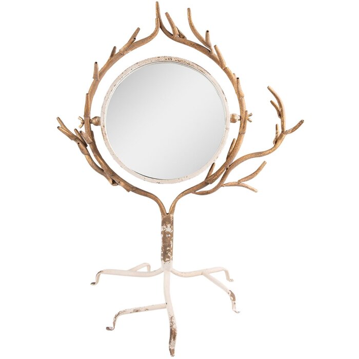 Clayre & Eef 52S264 Miroir 51x37x65 cm Beige - Doré