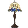 Clayre & Eef 5LL-1211 Lampe de table Tiffany Ø 29x53 cm E27-max 1x60W Bleu - Beige