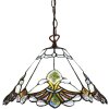 Clayre & Eef 5LL-6184 Lampe à suspendre Tiffany Ø 31x107 cm E27-max 1x60W