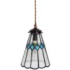 Clayre & Eef 5LL-6195 Lampe à suspendre Tiffany Ø 15x115 cm E14-max 1x40W